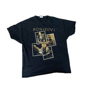 Adult XL Bon Jovi Live Tour 2011‎ Y2K Band Tshirt